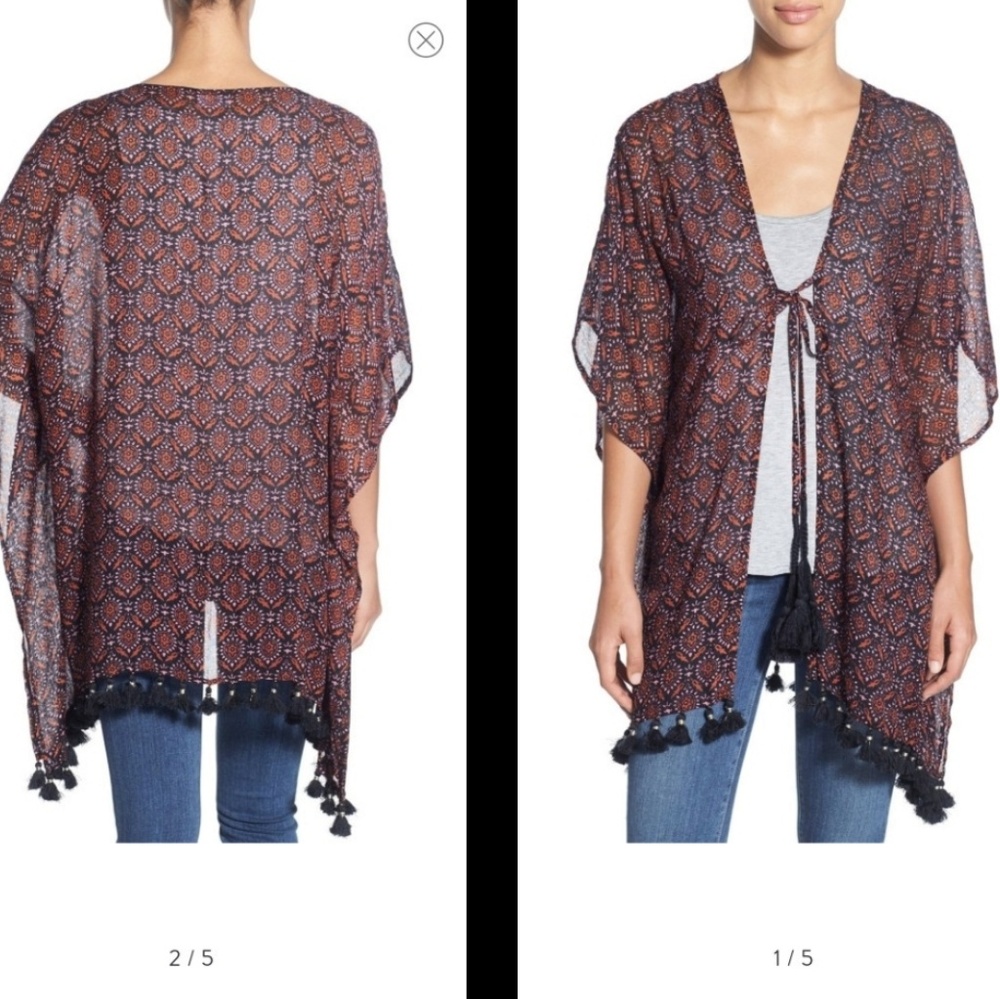 Open Front Poncho cover-Up